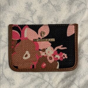 Spartina 449 Floral Wallet - Pink, Brown, Black